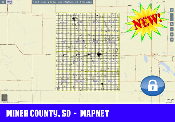 Miner MapNet - The official mapping application for Miner County, SD